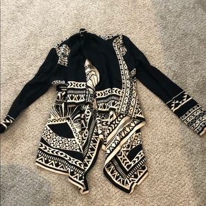 Cardigan sweater, reversible